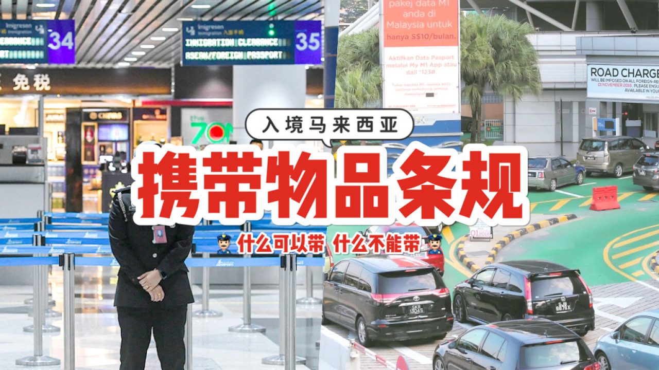 入境马来西亚“允许”与“禁止”携带的物品‼️ 看看什么物品是需要申报才能通关的🤓 - 🇸🇬新加坡省钱皇后-皇后情报局