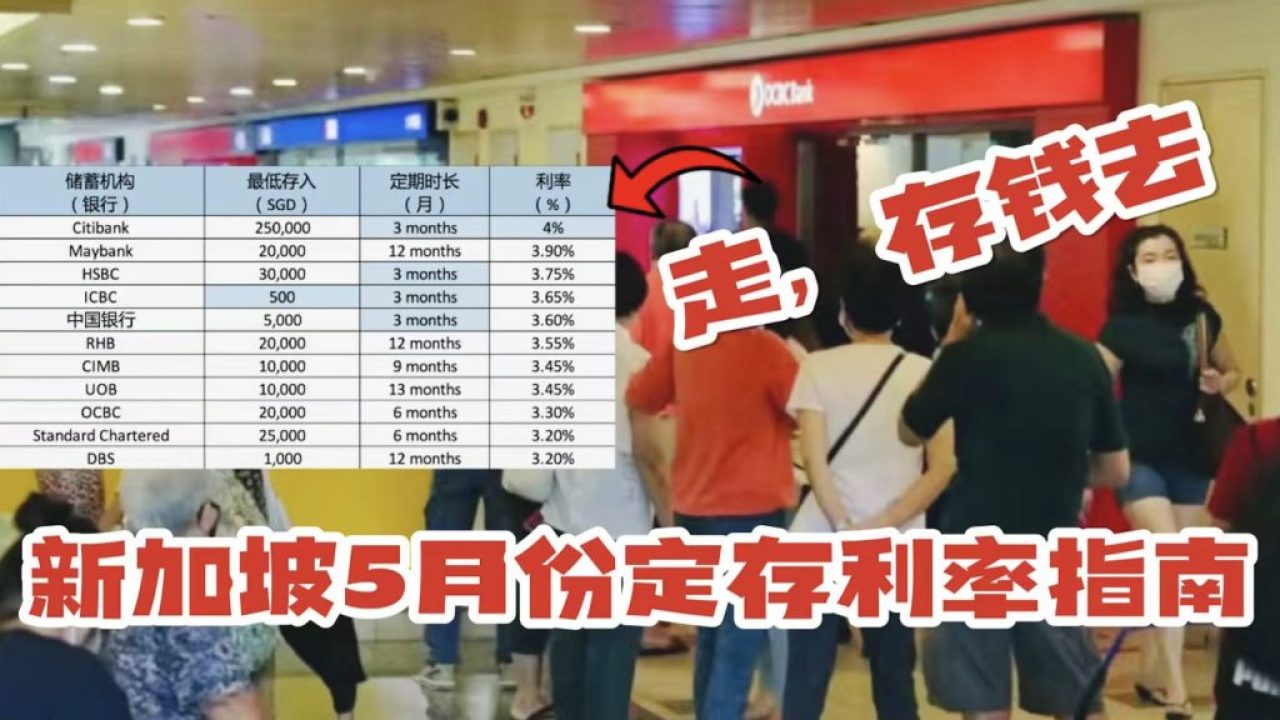 新加坡五月定存利率指南！这么存最划算！ - 🇸🇬新加坡省钱皇后-皇后情报局